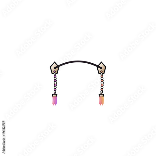 Tassel Drop Duet wedding table decor luxury SVG