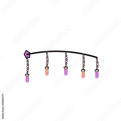 Tassel Drop Cluster wedding table decor editorial SVG