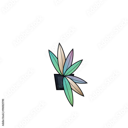 Feather Fountain Burst wedding table decor glam SVG