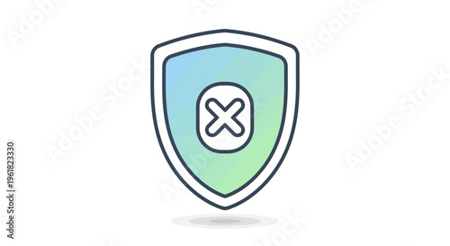 Shield icon with cross symbol.