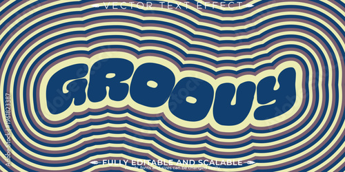 Retro sticker text effect, editable 70s and 80s text style