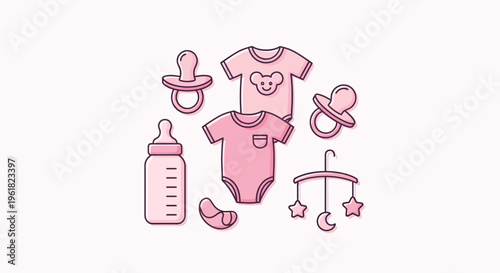 Baby items for newborn care.