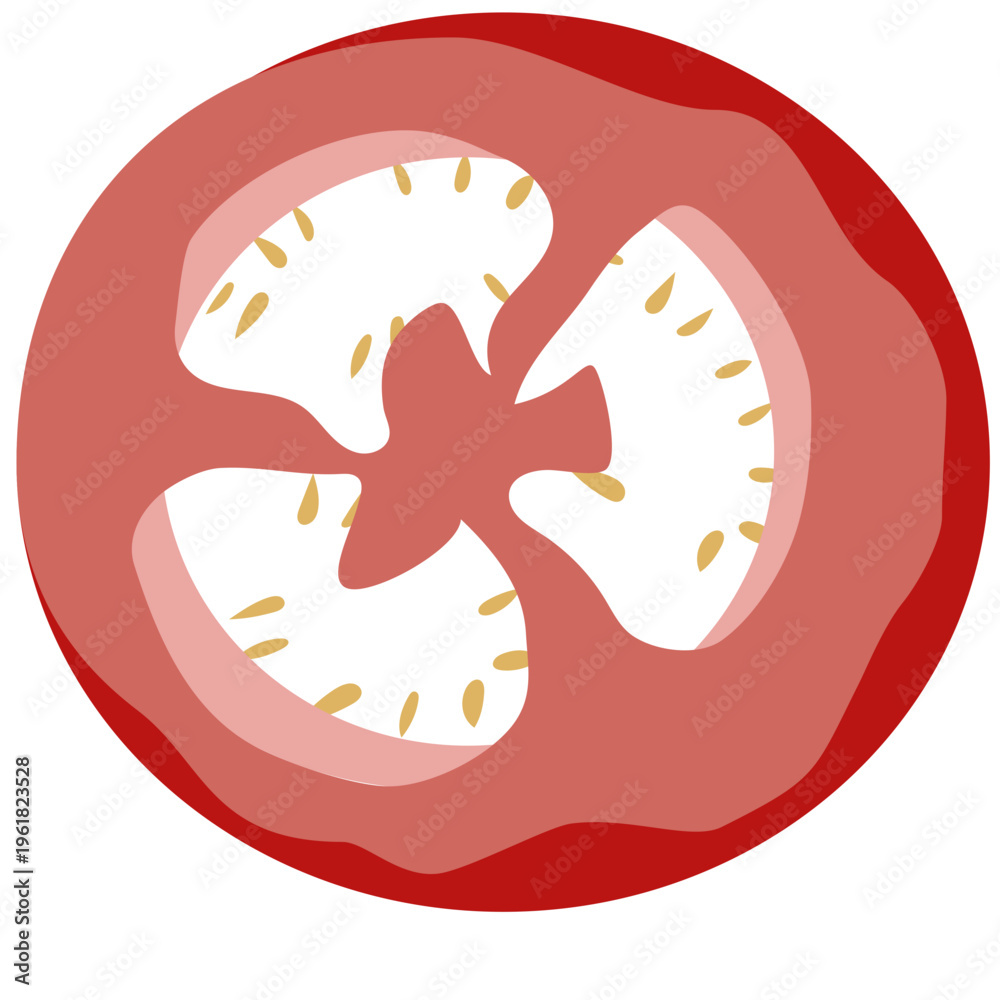 Obraz premium sliced red chili vector