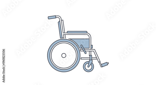 Wheelchair for mobility and accessibility.