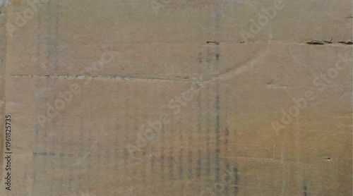 Corrugated Cardboard Texture with Vertical Lines and Worn Brown Surface Detail for Rustic Packaging Concepts, Vintage Crafts, and Recycled Designs