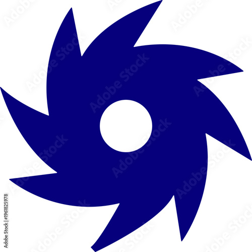 Hurricane cyclone icon in flat style featuring storm, typhoon, tornado, whirlwind, vortex and weather synonym elements for disaster alert, climate design and warning graphics