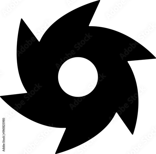 Hurricane cyclone icon in flat style featuring storm, typhoon, tornado, whirlwind, vortex and weather synonym elements for disaster alert, climate design and warning graphics