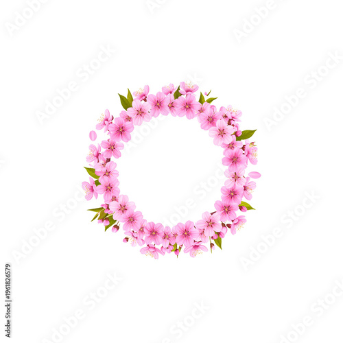 Cherry blossoms bloom beautifully in spring, standing out with their pink petals and blossoming branches.