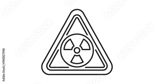 Radioactive Hazard Symbol - A Clear Warning of Potential Danger.