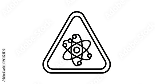 Radioactive Hazard Warning Sign - A Symbol of Nuclear Safety.