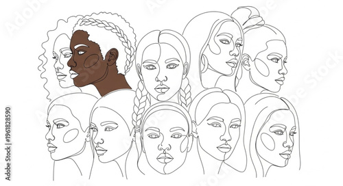 Diverse Faces - A Portrait of Unity and Individuality.
