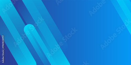 Abstract blue background with diagonal lines. Dynamic shapes composition. Vector illustration