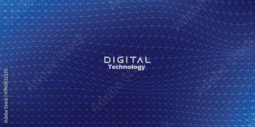 Digital Transformation Concept with Futuristic Data Flow and Smart Technology Visualization. Abstract Big Data, Artificial Intelligence AI, and Automation Design. Tech and Science Vector Illustration.