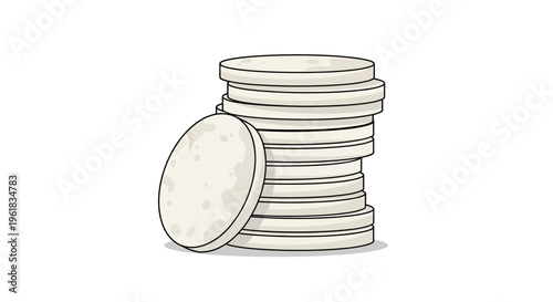 Stack Of Petri Dishes Scientific Concept