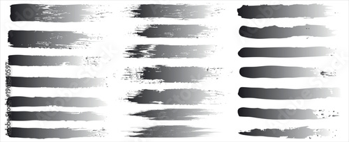 Beautiful Brushes vector collection. Grunge Elements - Brush strokes, ink paint brushes, grunge lines. Rectangle text box for social media and network. vector