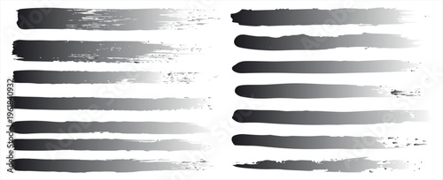 Beautiful Brushes vector collection. Grunge Elements - Brush strokes, ink paint brushes, grunge lines. Rectangle text box for social media and network. vector