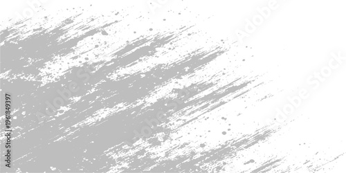 Abstract grunge background with black ink splats and a blue liquid splash featuring transparent bubbles and fresh water ripples on a clean white texture