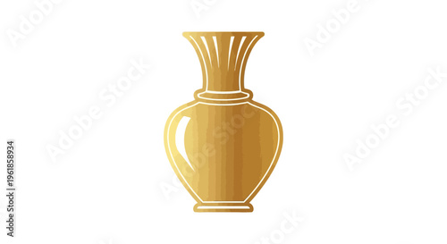 Golden Vase with Elegant Design