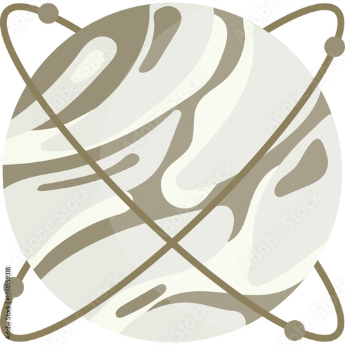 Stylized Planet Icon