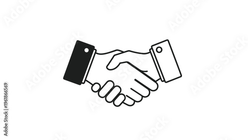 Professional handshake between two individuals, symbolizing a successful business agreement, trusted partnership, and strong collaborative relationship development.