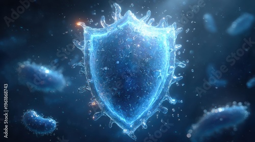 Gut defense concept with probiotic barrier and bacterial protection