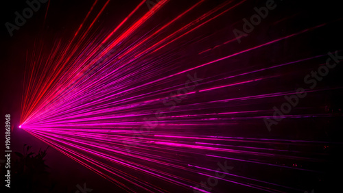 Colourful laser ray light effects