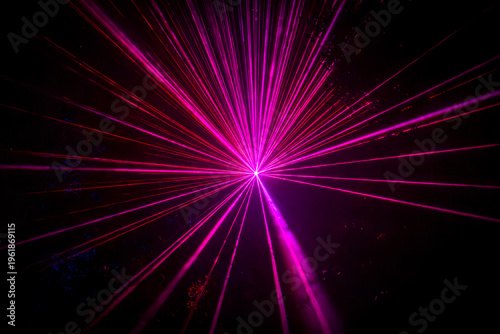 Colourful laser ray light effects