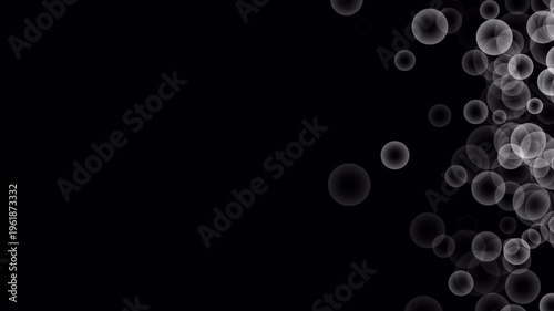 White Bubbles Particles Video Transition with Alpha Channel