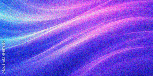 Abstract blue and purple background texture with soft flowing waves of violet and pink silk fabric creating a smooth motion pattern of light and energy