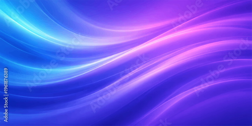 A smooth abstract blue wave design with a soft flowing silk texture and purple light swirls creating a modern digital wallpaper backdrop