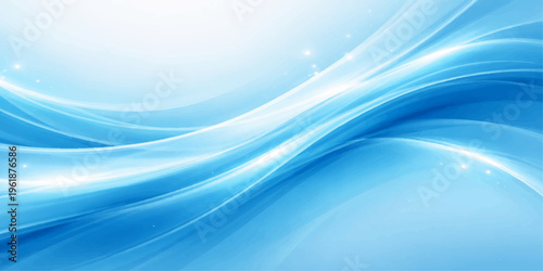 Smooth blue abstract wave background featuring artistic flowing lines and a light texture design for a modern motion wallpaper