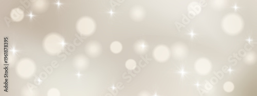 Soft ivory beige background with a dreamy bokeh and sparkles effect