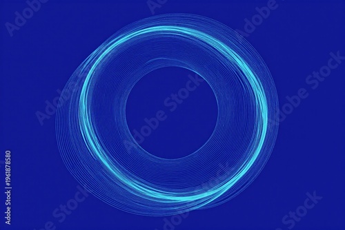 A blue background with a circular pattern in the middle