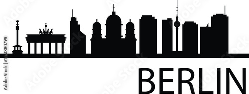 Berlin skyline prepared in vector
