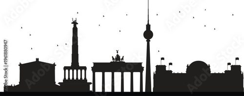 Berlin skyline prepared in vector