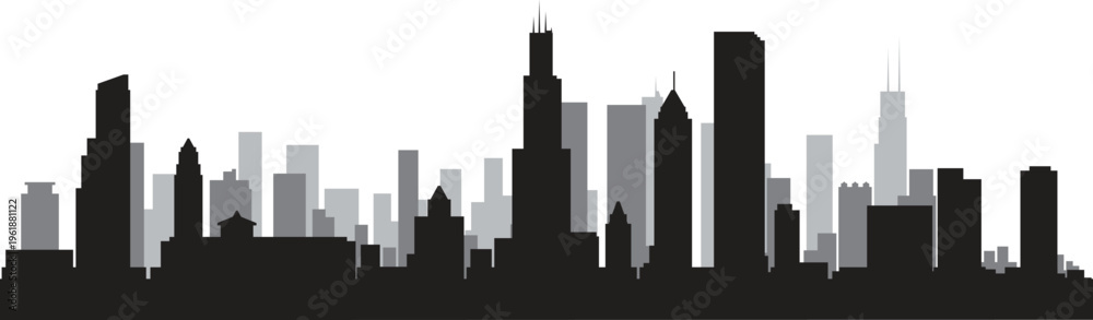 Obraz premium Houton city skyline prepared in vector
