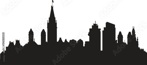 Amsterdam city skyline prepared in vector
