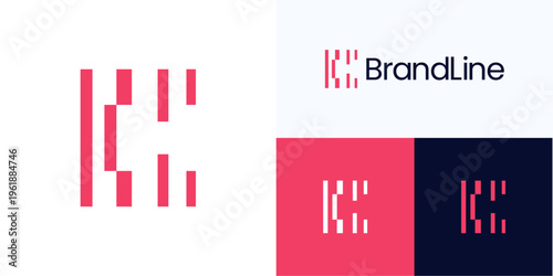 Creative letter C logo icon design vector illustration, Symbol initial C concept style for bars or barcode, spectrum tone, trade, analysis, finance, digital, statistics and brand identity business 