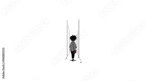 someone walking in the alley