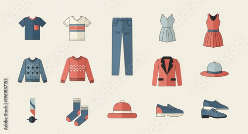 Collection of assorted clothing items for various occasions.
