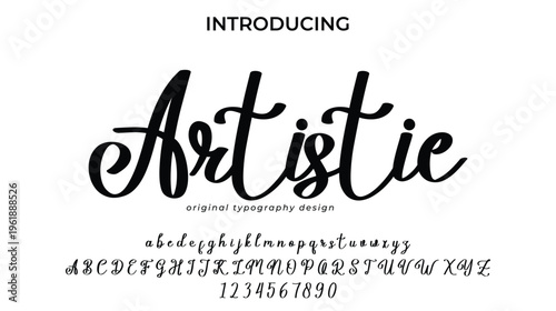 Elegant Education Script Font Typography Showcase Design