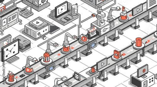 A stylized illustration of a newspaper on a turntable, conveying a sense of media and information in a modern setting.