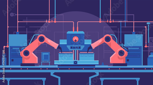 A modern, minimalist illustration of a robot's face with a dark background, conveying a sense of innovation and technology.