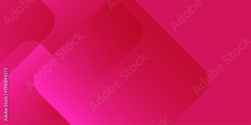 Abstract pink and magenta geometric background with overlapping rounded diagonal shapes and subtle light gradients