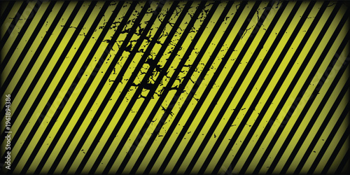 Old and classic popular diagonal yellow and olive green pattern stripe background with white dust effect. Retro and vintage design concept. Suitable for poster, brochure, leaflet, backdrop, card, etc.