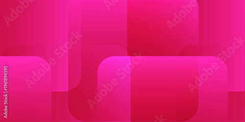Abstract pink and magenta geometric background with overlapping rounded diagonal shapes and subtle light gradients