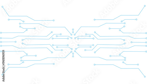 Abstract futuristic circuit board Illustration, Circuit board with various technology elements. Circuit board pattern for technology background. Vector illustration