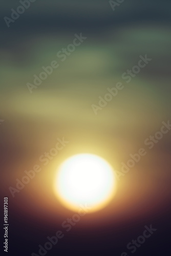 Abstract blurred sunrise or sunset sky with cloud bokeh background, soft light, nature concept, minimal wallpaper, presentation template, copy space