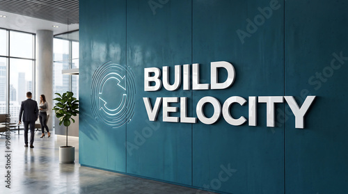 Prominent white dimensional lettering spelling 