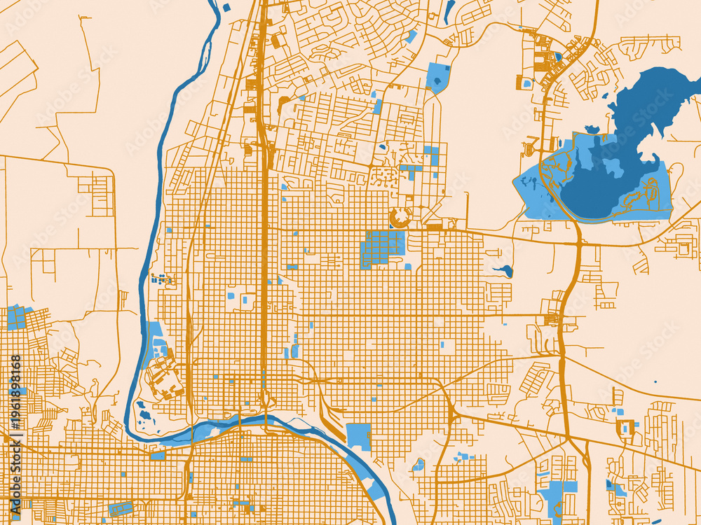 Fototapeta premium City map poster — Laredo, Texas